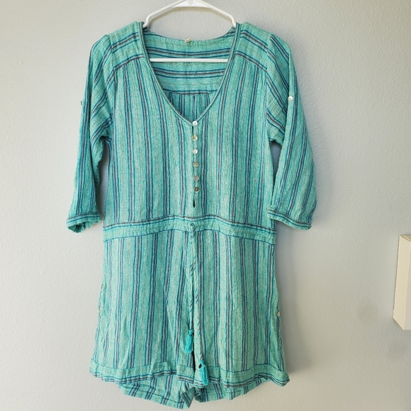 Spell Boho turquoise romper - Picture 3 of 8